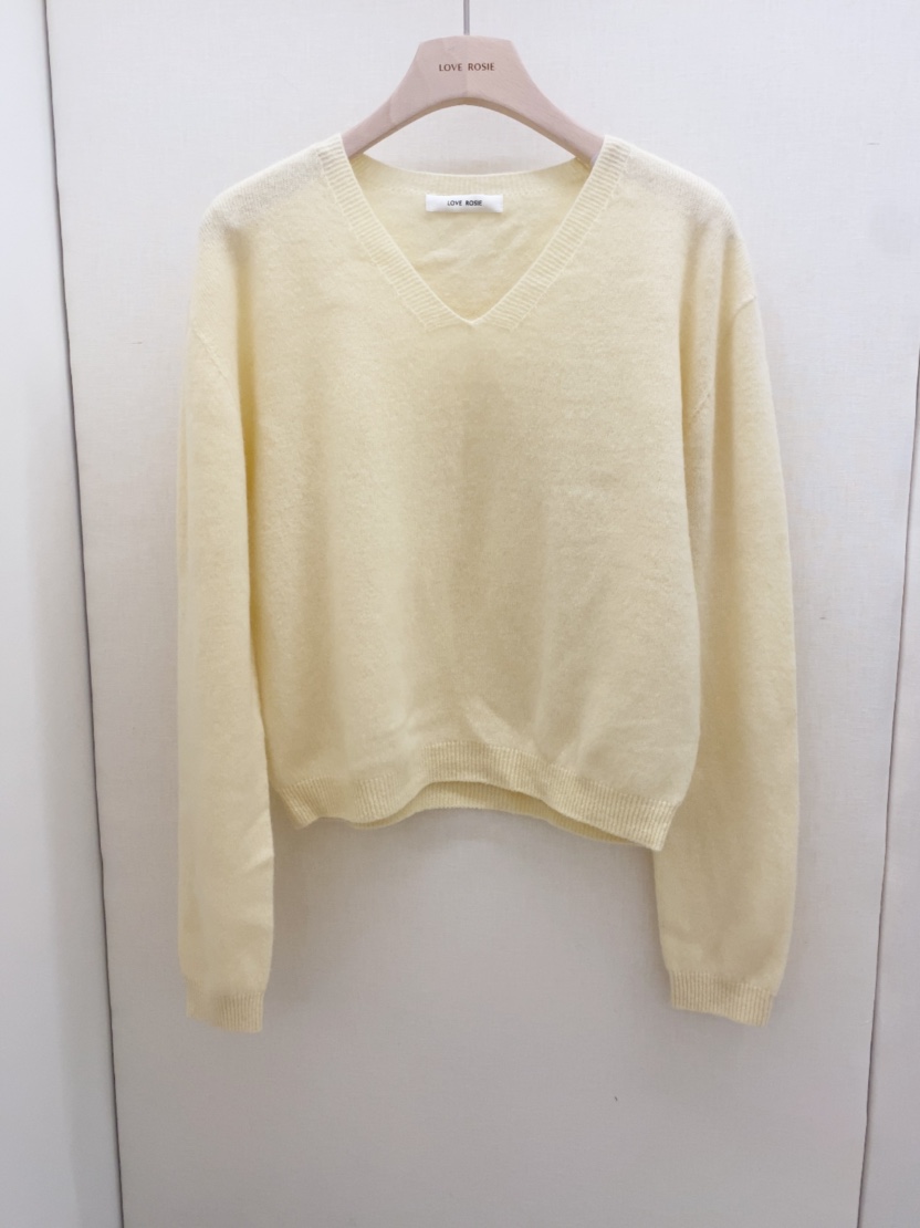 LOVE ROSIE韓國代購㊣女士新品時尚真品職業人氣針織衫V領LOVE ROSIE針織衫圖色3