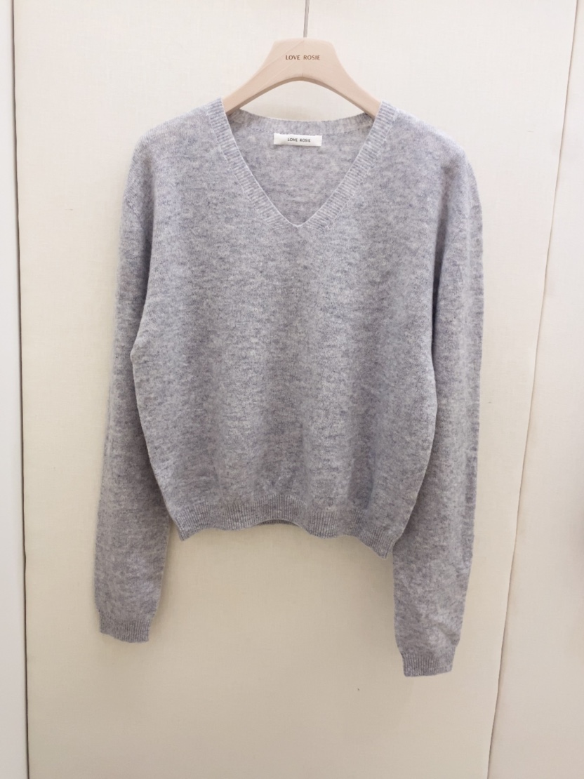 LOVE ROSIE韓國代購㊣女士新品時尚真品職業人氣針織衫V領LOVE ROSIE針織衫圖色4
