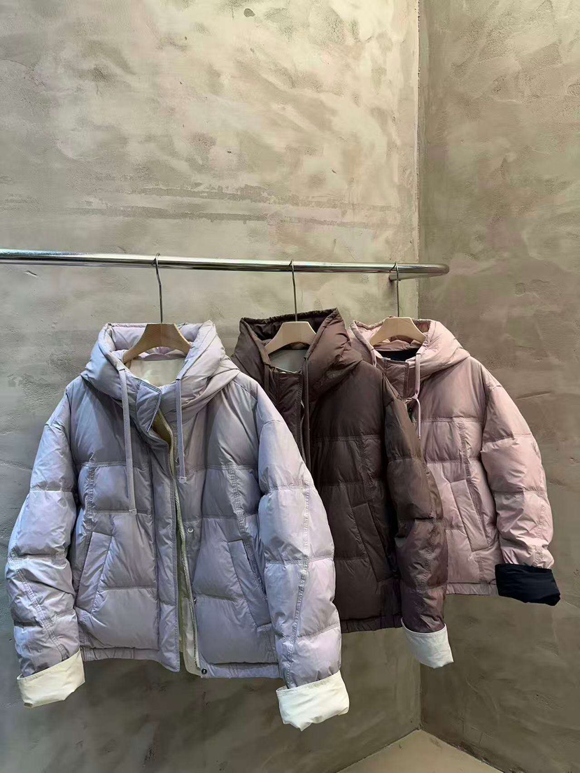 SIMPLE PARK/WMSTORY韓國直郵㊣女裝新品真品短款羽絨服填充雙面鵝絨SIMPLE PARK/WMSTORY短款羽絨服圖色1左一色