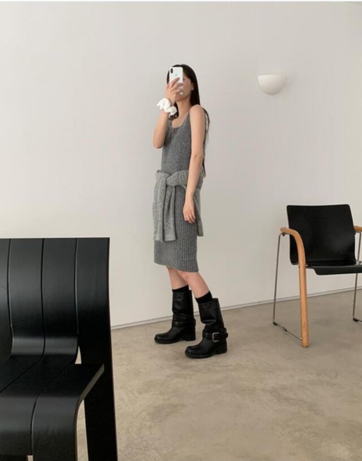 LIVE FOREVER東大門㊣實拍女裝新品推薦人氣25秋冬休閑連衣裙LIVE FOR_EVER連衣裙