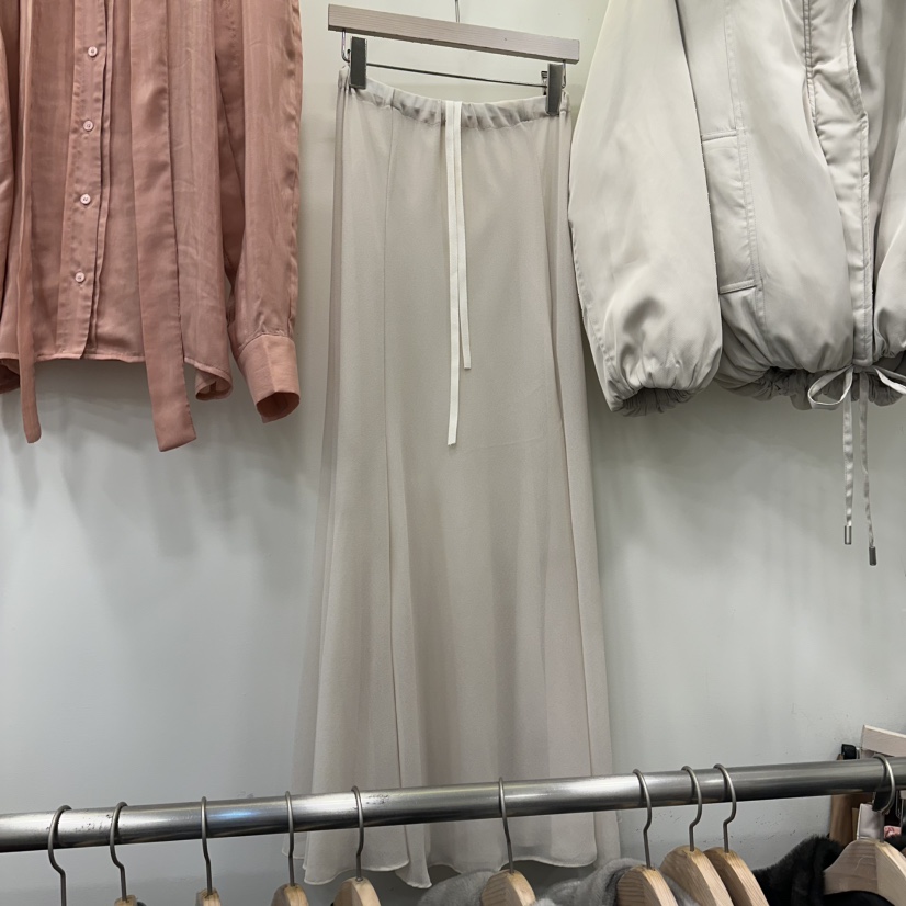 THE LOW東大門㊣實拍女裝新款人氣職業時尚真品推薦長裙雪紡THE LOW長裙圖色1