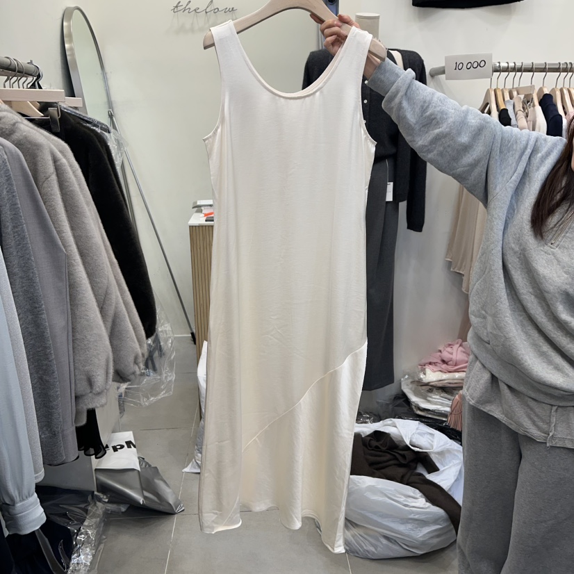 THE LOW韓國代購㊣女裝新品職業熱賣推薦人氣休閑連衣裙超長THE LOW連衣裙圖色2