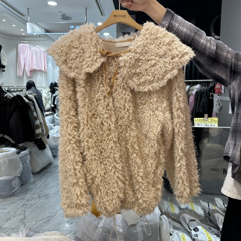 MIENNE韓國直郵㊣女士新款25秋冬職業推薦休閑真品短款大衣MIENNE短款大衣圖色2米色