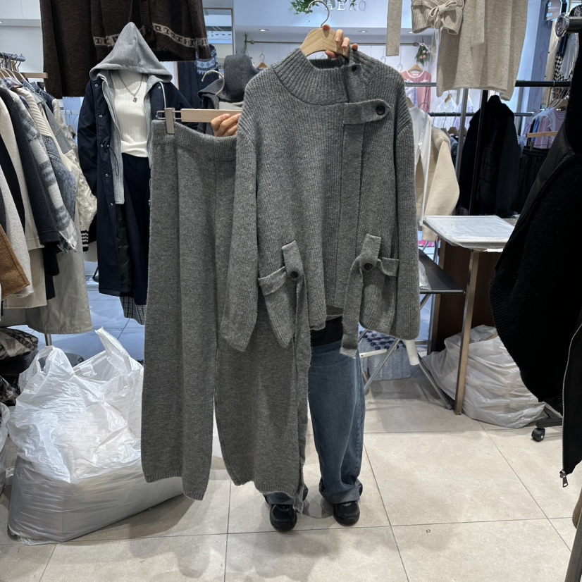 DREAM GIRIS/HOT PLACE韓國代購㊣女士新品休閑套裝含腰帶套裝DREAM GIRIS/HOT PLACE套裝圖色3