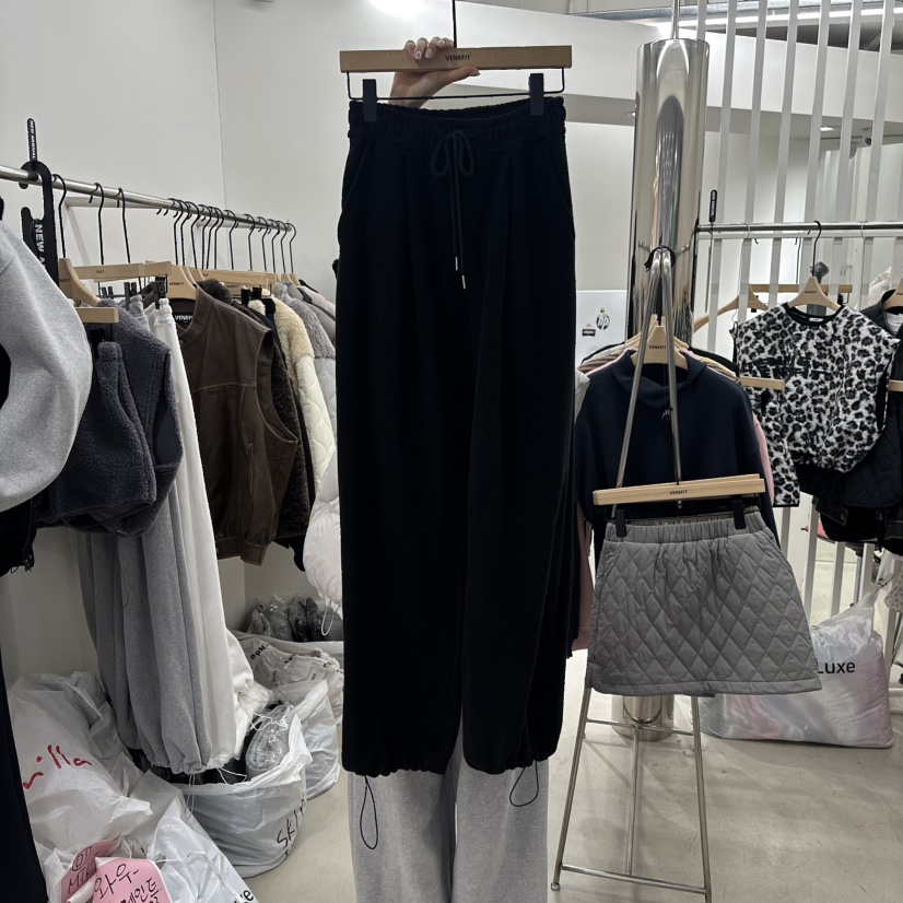 VENEFIT東大門㊣實拍女裝新款時尚真品人氣熱賣25秋冬休閑褲加絨VENEFIT/JENNIE休閑褲圖色3