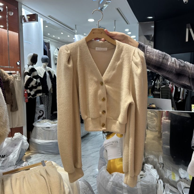 MIENNE韓國直郵㊣女士新品休閑25秋冬熱賣真品職業時尚針織衫MIENNE針織衫圖色2