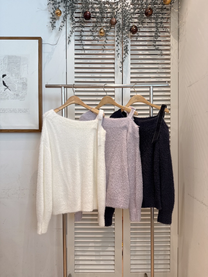 FAVE-L東大門㊣直郵女士新品熱賣人氣休閑針織衫安哥拉拉絲FAVE-L針織衫