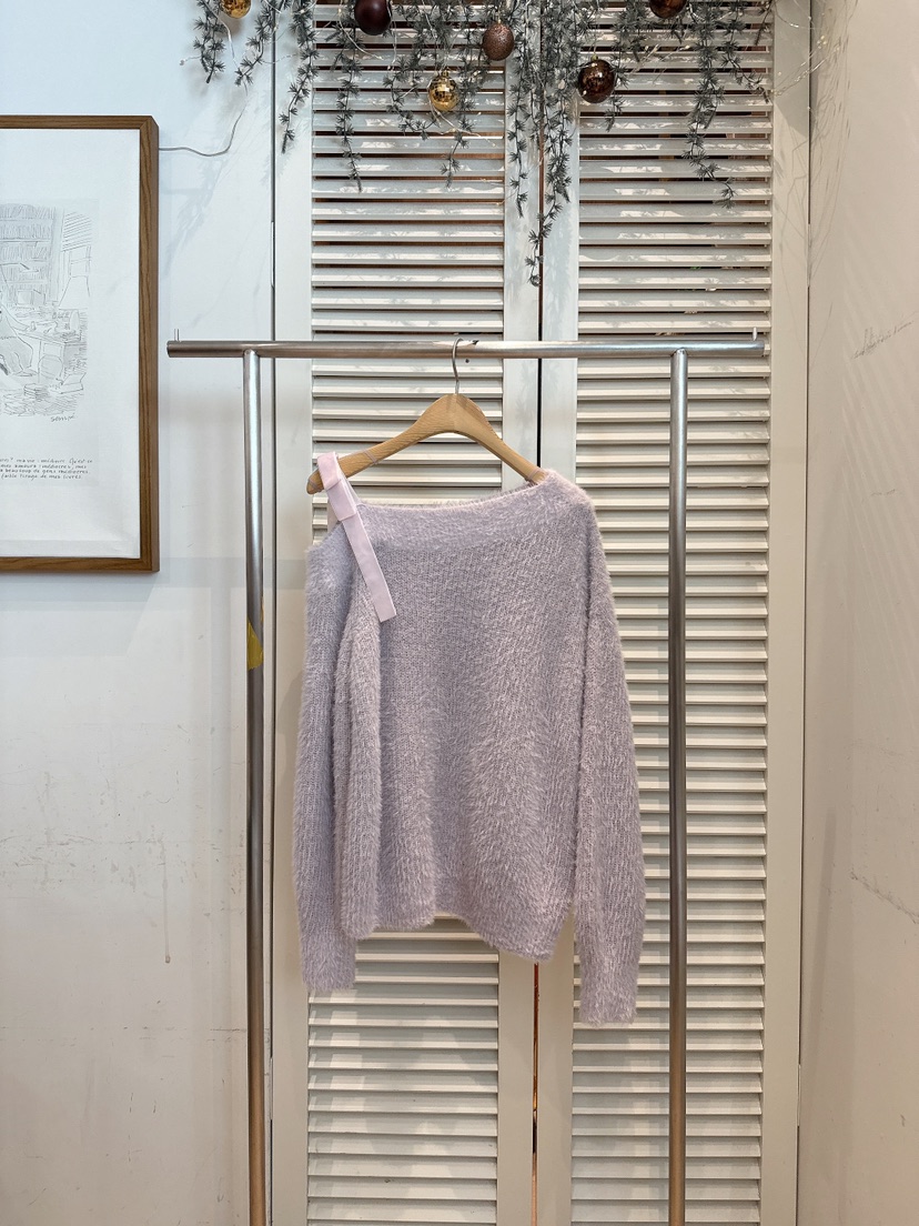 FAVE-L東大門㊣直郵女士新品熱賣人氣休閑針織衫安哥拉拉絲FAVE-L針織衫