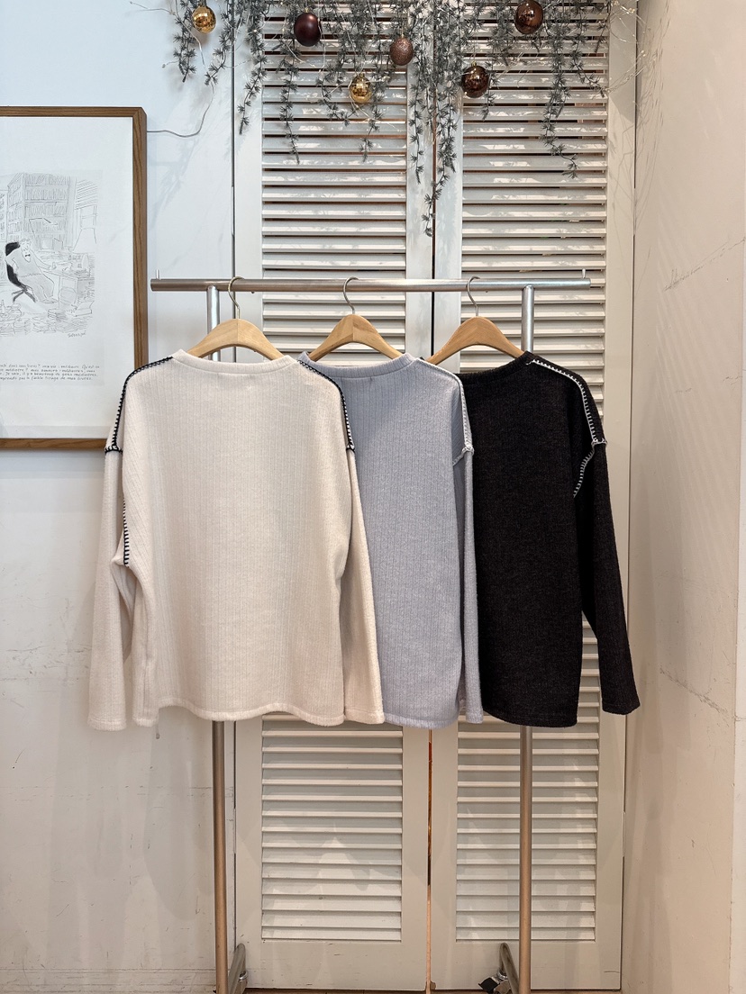 FAVE-L韓國代購㊣女士新款推薦人氣真品熱賣休閑職業長袖T恤FAVE-L長袖T恤