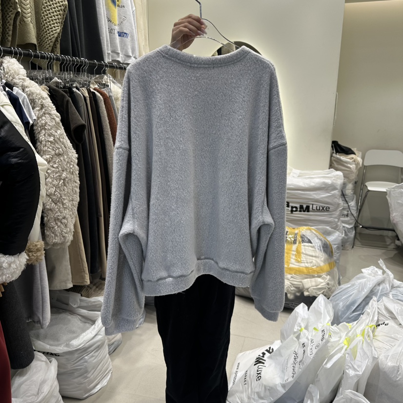 AT THE END韓國代購㊣女裝新品熱賣休閑人氣職業衛衣加絨AT THE END衛衣