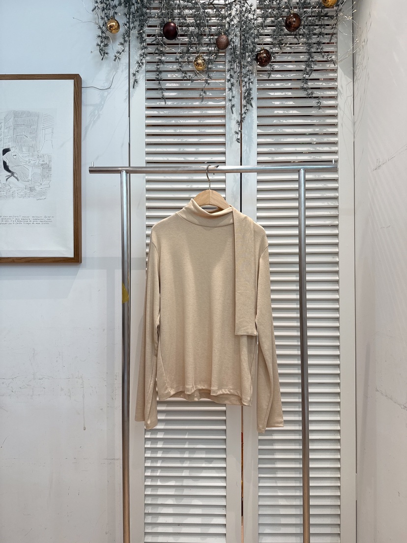 FAVE-L東大門㊣代購女士新款推薦職業真品熱賣長袖T恤圍巾FAVE-L長袖T恤