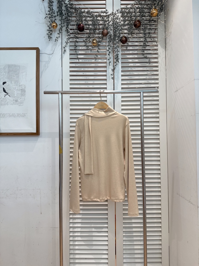 FAVE-L東大門㊣代購女士新款推薦職業真品熱賣長袖T恤圍巾FAVE-L長袖T恤圖色3