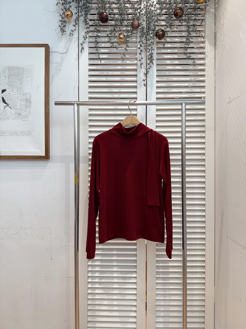 FAVE-L東大門㊣代購女士新款推薦職業真品熱賣長袖T恤圍巾FAVE-L長袖T恤圖色4