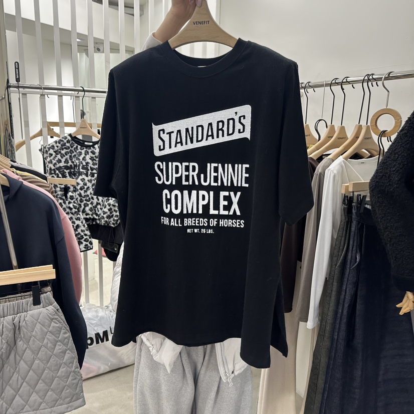 VENEFIT東大門㊣實拍女士新款職業推薦25秋冬真品人氣時尚T恤VENEFIT/JENNIET恤圖色3