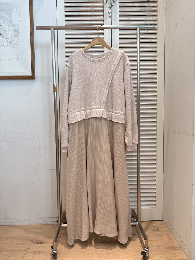 FAVE-L東大門㊣實拍女裝新品休閑25秋冬真品時尚熱賣連衣裙FAVE-L連衣裙圖色2