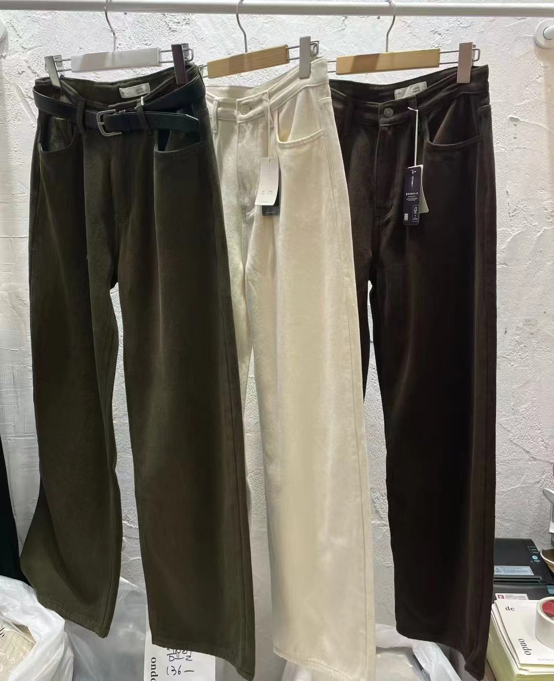 DE ONDO東大門㊣直郵女裝新品休閑真品職業時尚25秋冬休閑褲DE ONDO休閑褲