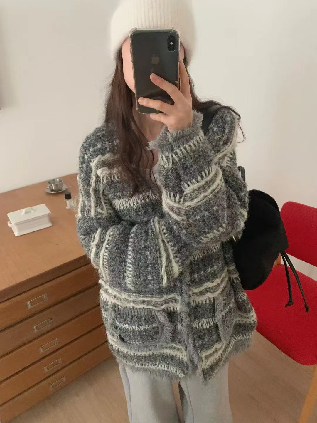 FLAMINGO東大門㊣實拍女士新款職業時尚熱賣休閑真品針織衫FLAMINGO針織衫