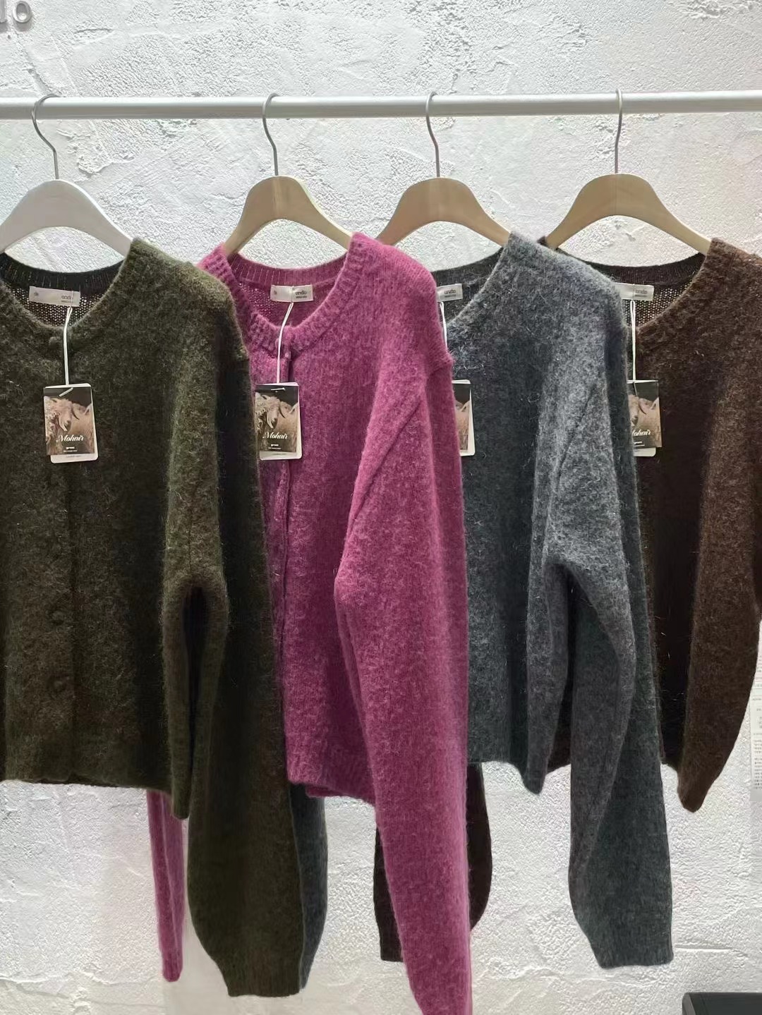 DE ONDO韓國代購㊣女士新款職業時尚真品休閑針織衫馬海毛DE ONDO針織衫