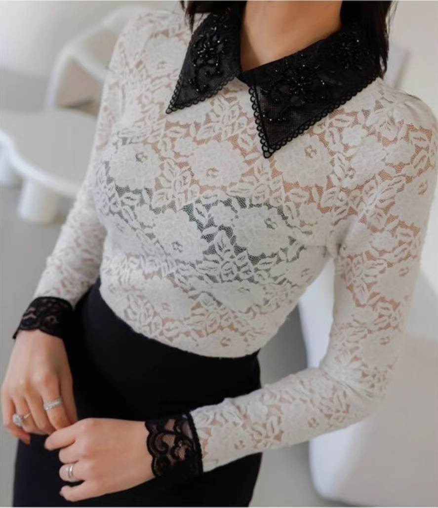 SUGAR-슈가-T東大門㊣直郵女裝新品職業人氣真品襯衫蕾絲衫SUGAR襯衫/蕾絲衫圖色1