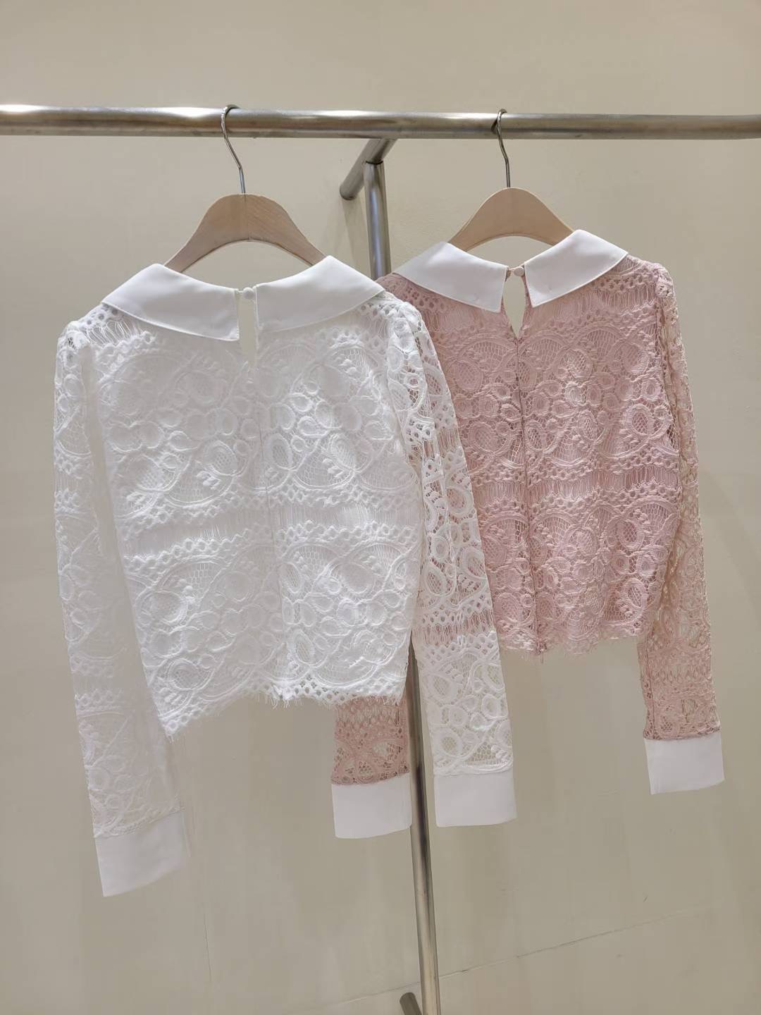 SUGAR-슈가-T東大門㊣直郵女裝新款人氣推薦休閑襯衫蕾絲衫SUGAR襯衫/蕾絲衫