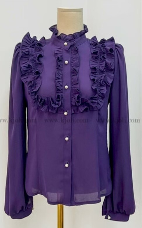 SUGAR-슈가-T東大門㊣直郵女士新款人氣時尚職業襯衫蕾絲衫SUGAR襯衫/蕾絲衫圖色2