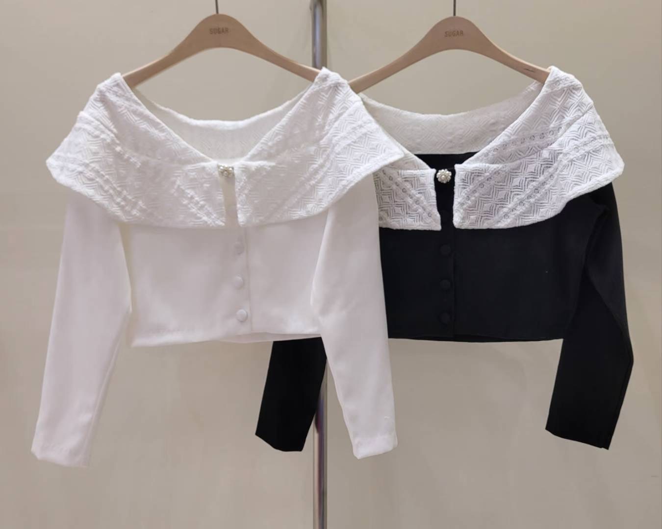 SUGAR-슈가-T東大門㊣直郵女士新款人氣熱賣25秋冬真品夾克SUGAR夾克圖色2左二色