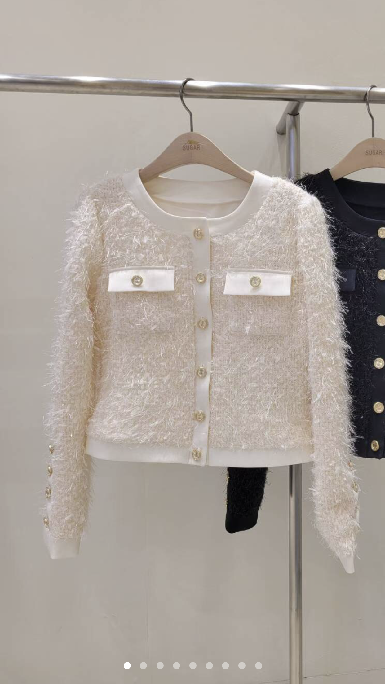 SUGAR-슈가-T東大門㊣實拍女裝新款25秋冬推薦休閑熱賣夾克SUGAR夾克圖色1