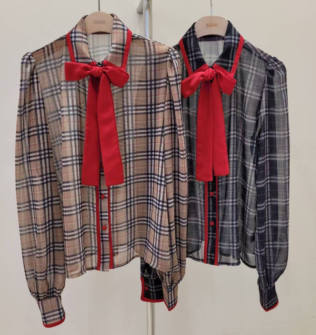 SUGAR-슈가-T東大門㊣代購女裝新品人氣熱賣真品襯衫蕾絲衫SUGAR襯衫/蕾絲衫圖色2左二色