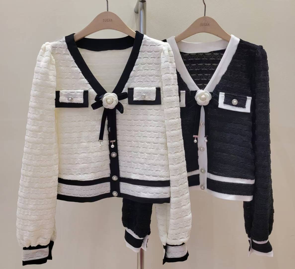 SUGAR-슈가-T東大門㊣實拍女裝新品真品25秋冬熱賣針織衫SUGAR針織衫圖色2左二色