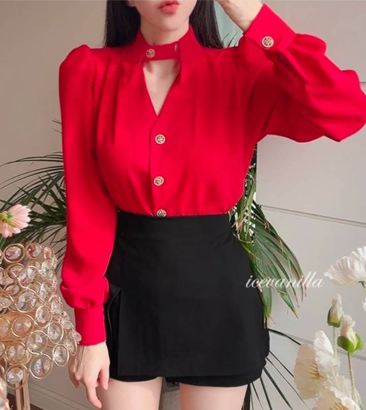 SUGAR-슈가-T東大門㊣實拍女士新品熱賣真品人氣襯衫蕾絲衫SUGAR襯衫/蕾絲衫圖色1