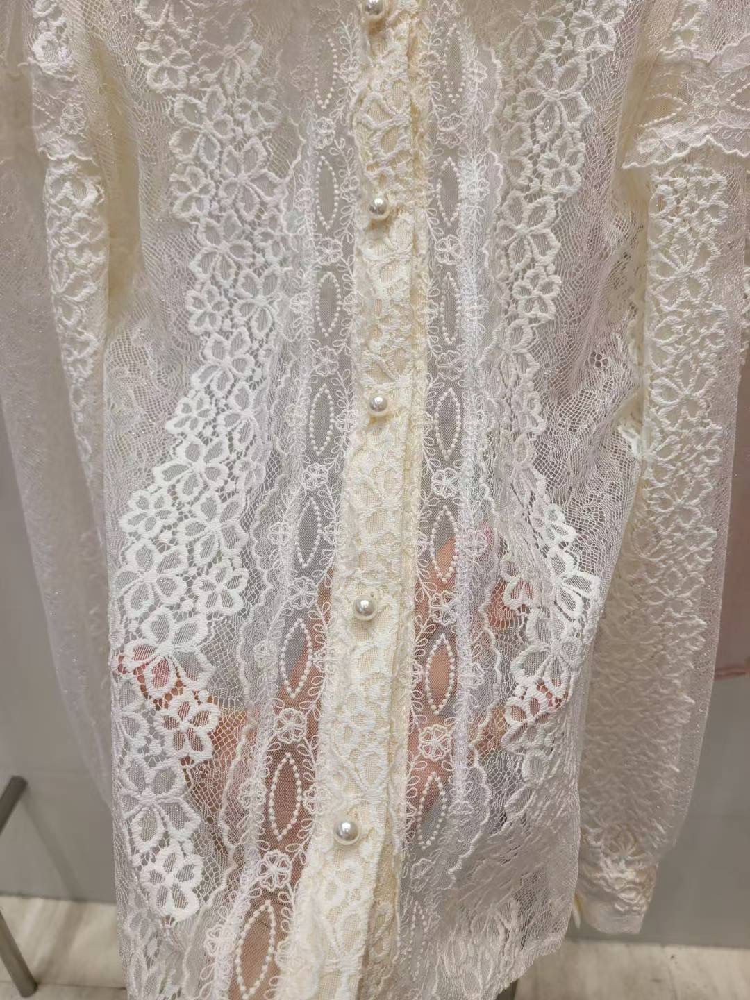 SUGAR-슈가-T韓國代購㊣女士新款時尚推薦25秋冬襯衫蕾絲衫SUGAR襯衫/蕾絲衫