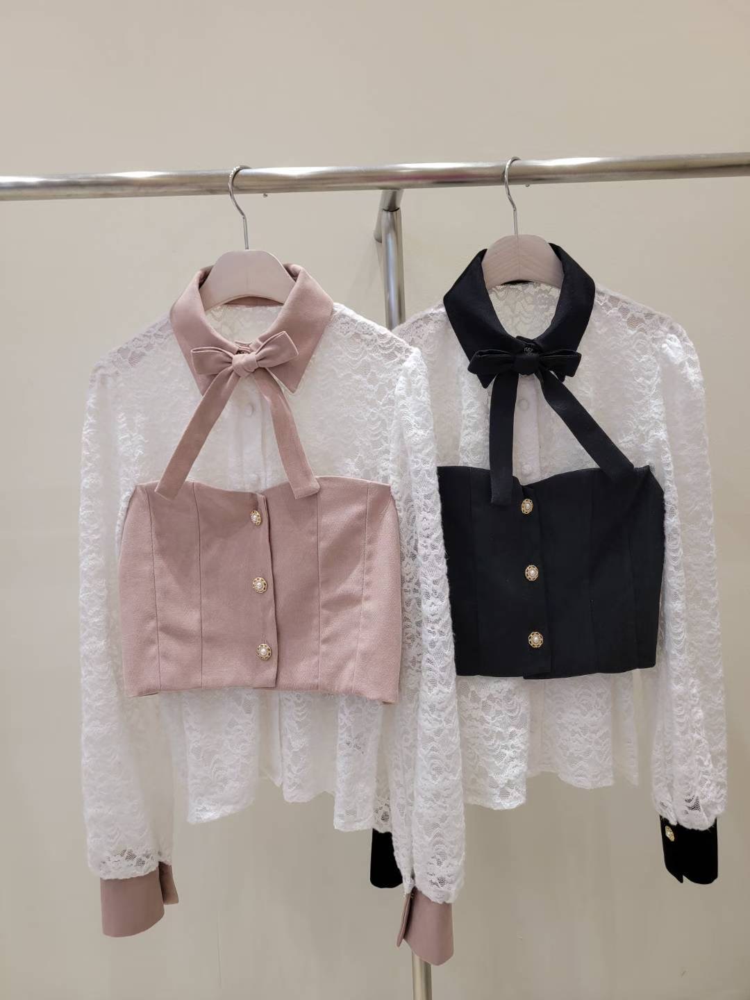 SUGAR-슈가-T東大門㊣代購女裝新品熱賣推薦真品襯衫蕾絲衫SUGAR襯衫/蕾絲衫圖色2左二色