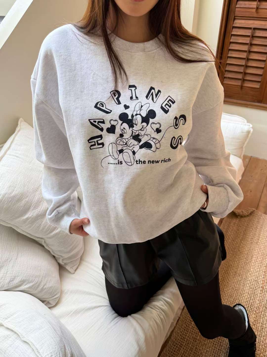 SIENNE-T東大門㊣實拍女士新款人氣職業熱賣真品時尚25秋冬衛衣SIENNE-T衛衣圖色1