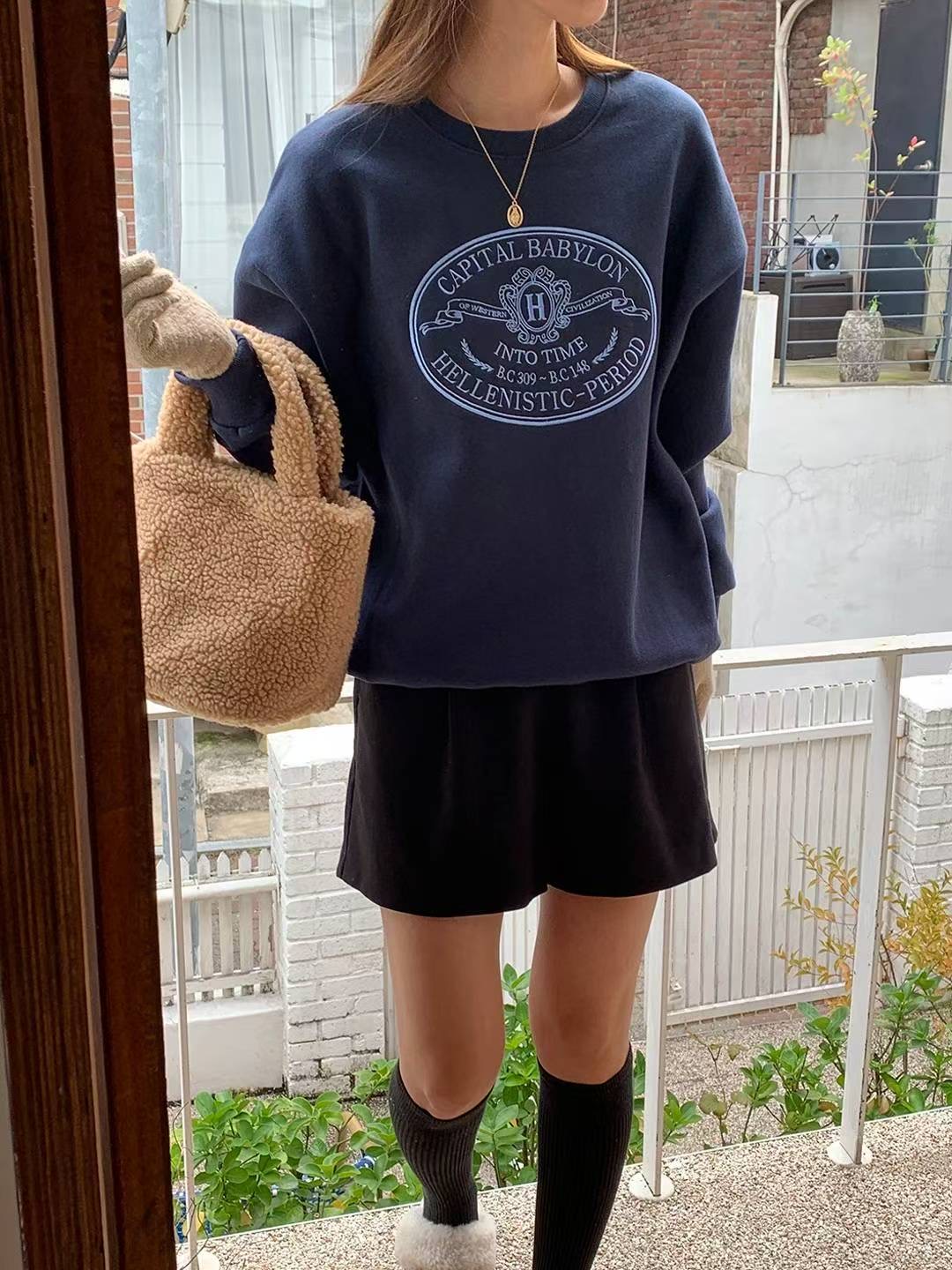 SIENNE-T東大門㊣直郵女士新款推薦熱賣人氣休閑職業時尚衛衣SIENNE-T衛衣圖色3