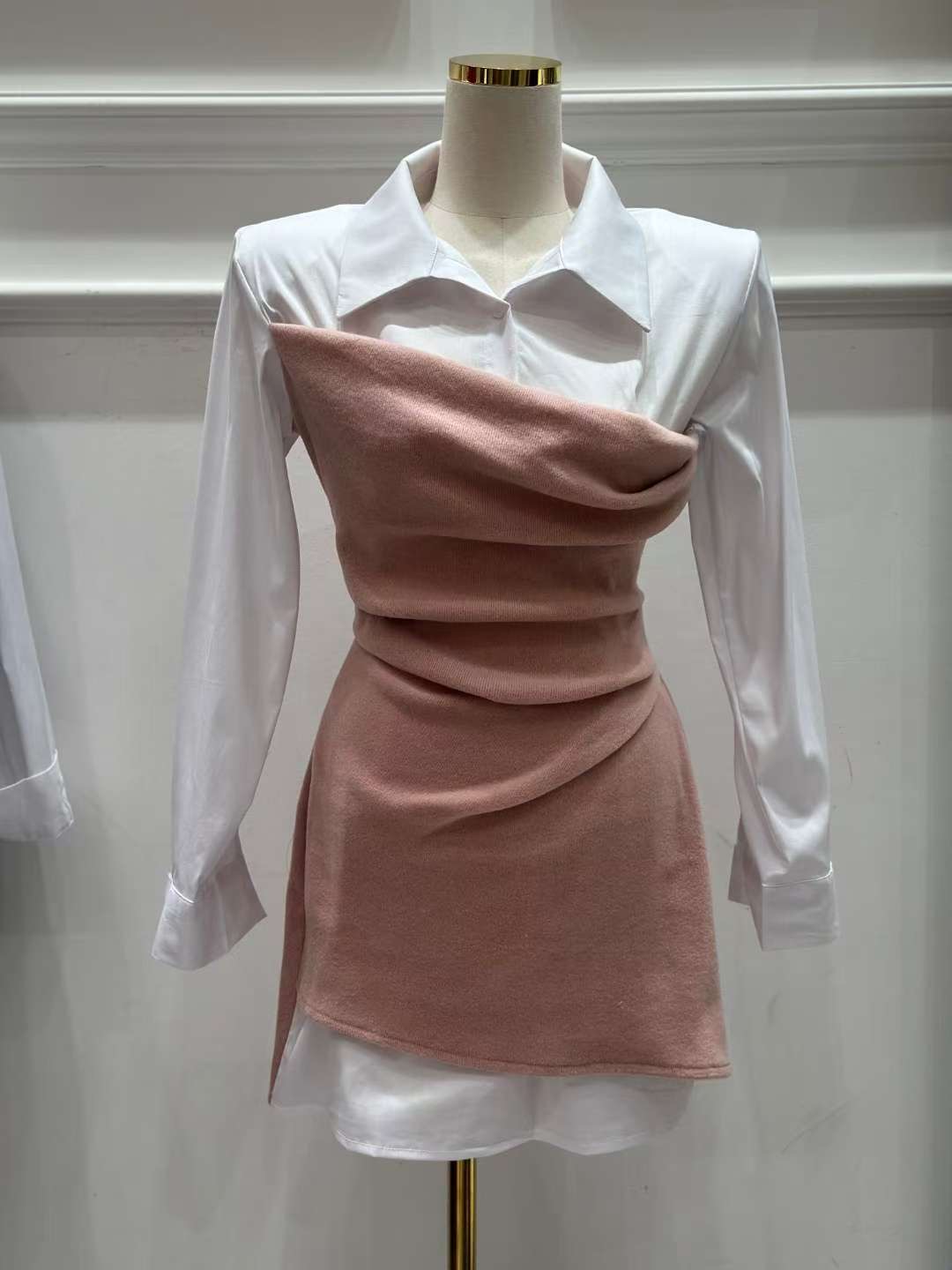 HEE SHOP東大門㊣代購女士新品真品推薦人氣熱賣連衣裙假兩件HEE SHOP連衣裙圖色3