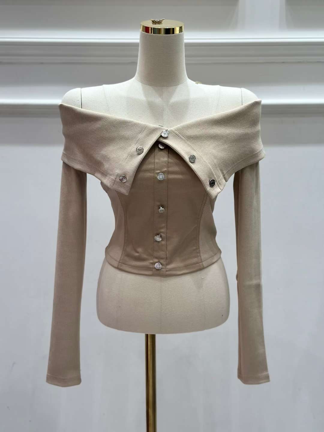 HEE SHOP東大門㊣直郵女裝新品推薦時尚職業熱賣人氣長袖T恤HEE SHOP長袖T恤圖色2