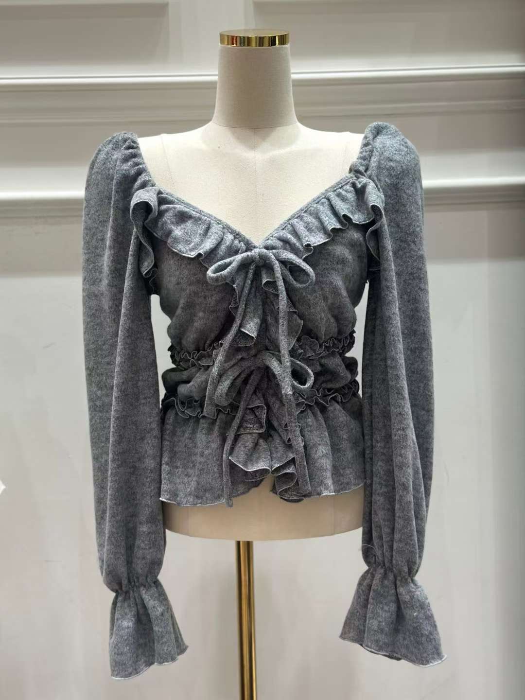 HEE SHOP東大門㊣直郵女裝新品時尚人氣職業25秋冬長袖T恤HEE SHOP長袖T恤圖色1