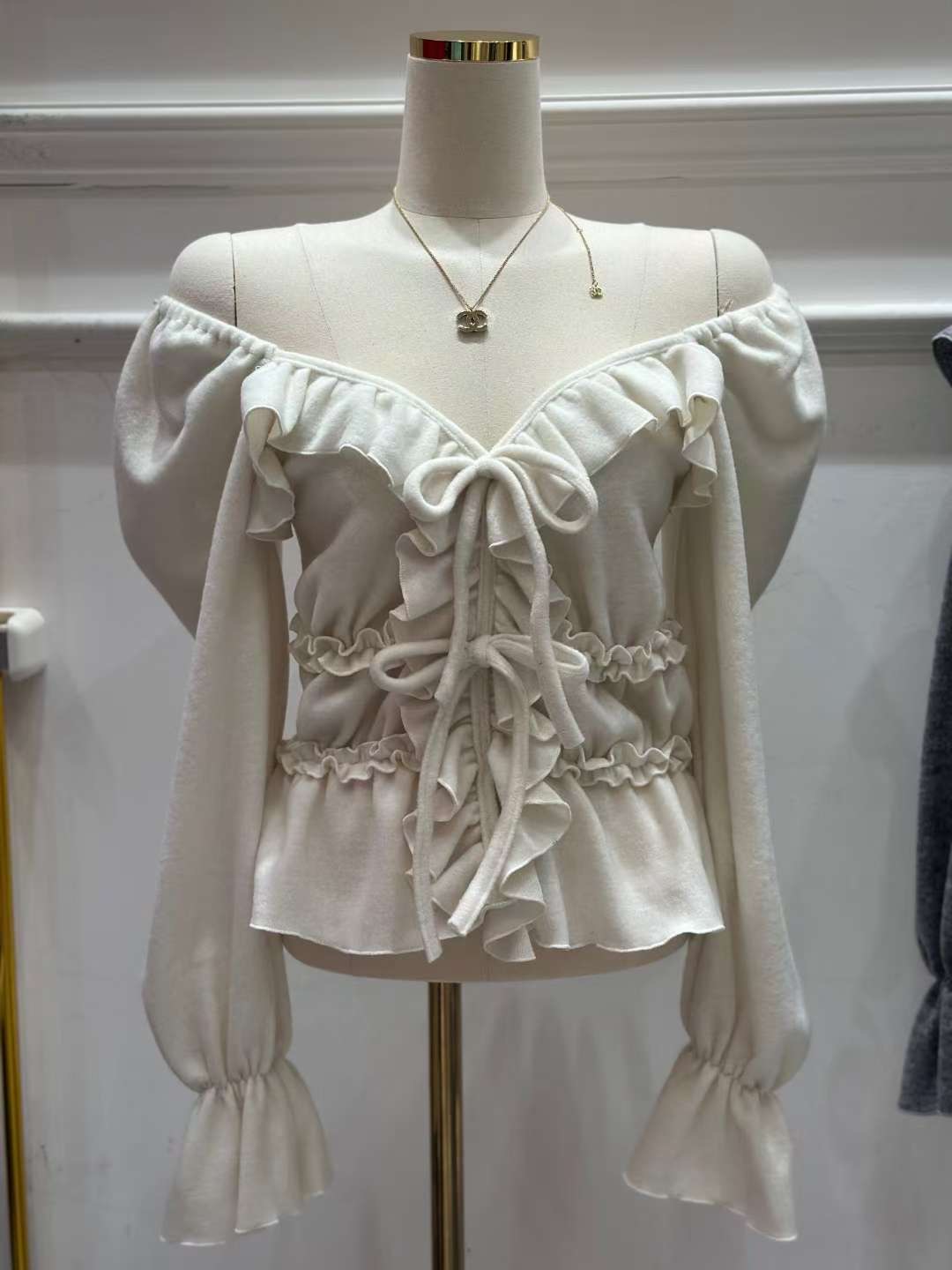 HEE SHOP東大門㊣直郵女裝新品時尚人氣職業25秋冬長袖T恤HEE SHOP長袖T恤圖色2