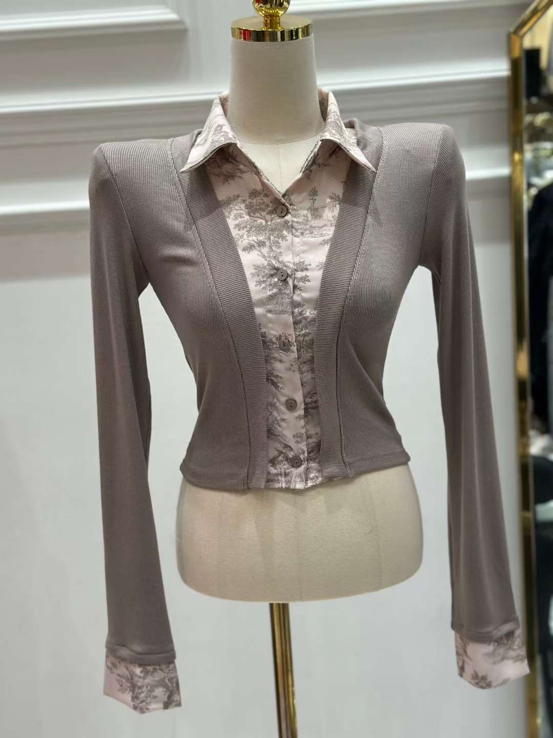 HEE SHOP東大門㊣直郵女裝新品推薦真品休閑職業時尚長袖T恤HEE SHOP長袖T恤圖色2