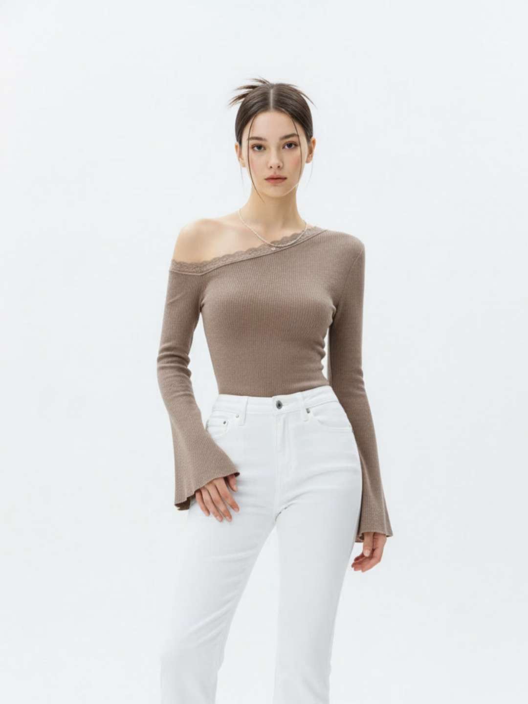 HEE SHOP東大門㊣直郵女裝新款熱賣時尚人氣25秋冬長袖T恤HEE SHOP長袖T恤圖色2