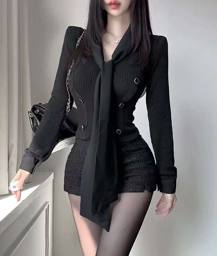 HEE SHOP韓國直郵㊣女裝新款真品時尚人氣25秋冬職業長袖T恤HEE SHOP長袖T恤圖色2