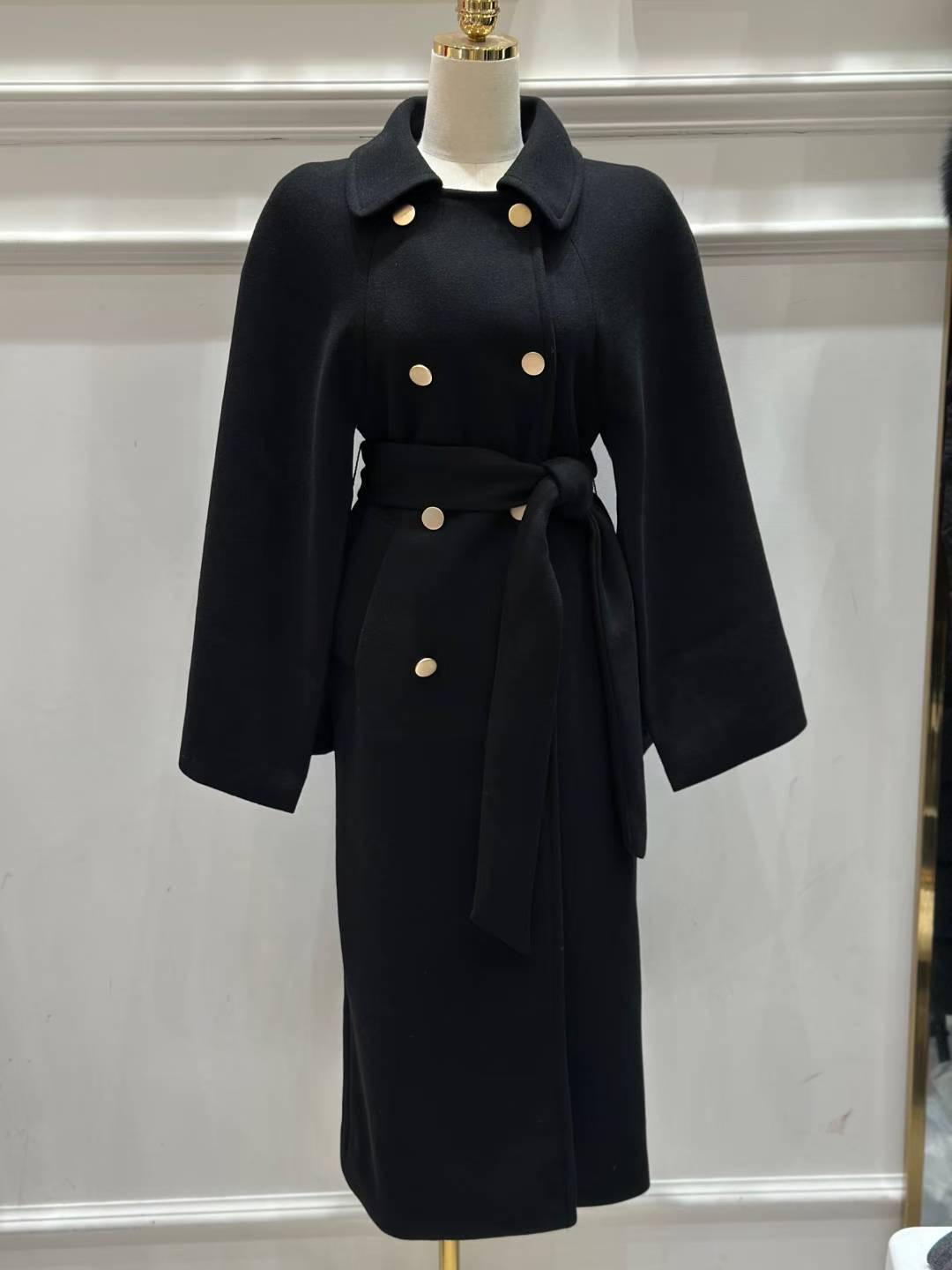 HEE SHOP東大門㊣實拍女士新款職業真品休閑25秋冬中長款大衣HEE SHOP中長款大衣圖色2