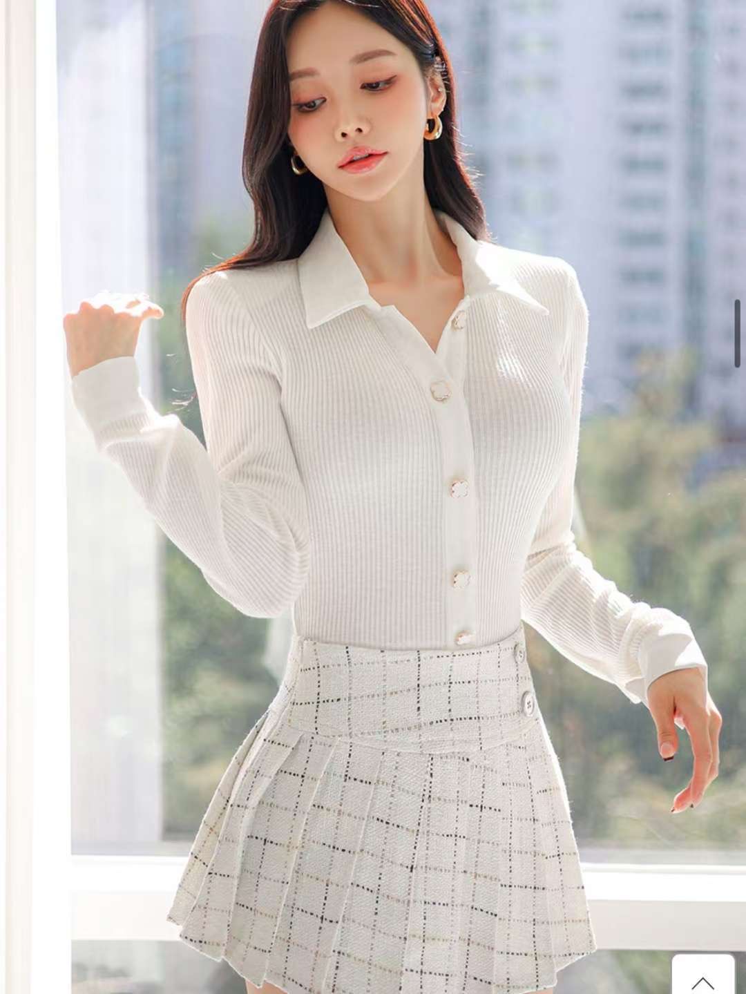 HEE SHOP韓國直郵㊣女士新款休閑人氣推薦時尚熱賣長袖T恤HEE SHOP長袖T恤圖色1