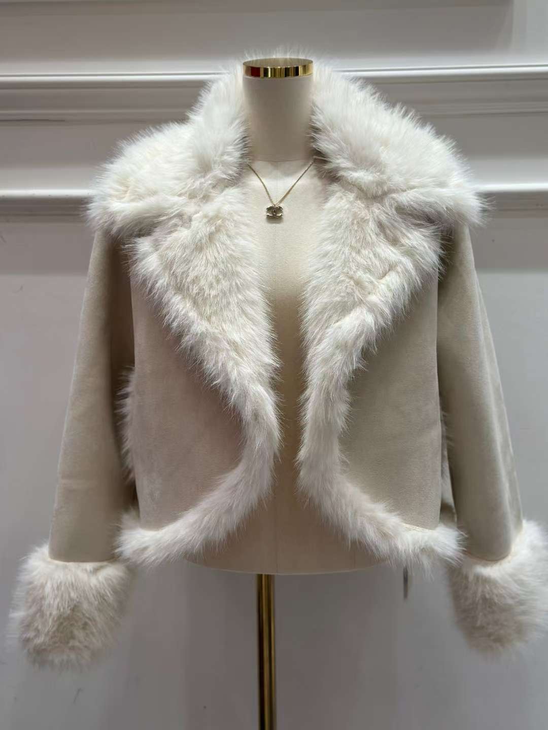 HEE SHOP韓國代購㊣女士新品25秋冬職業人氣時尚真品短款大衣HEE SHOP短款大衣圖色1