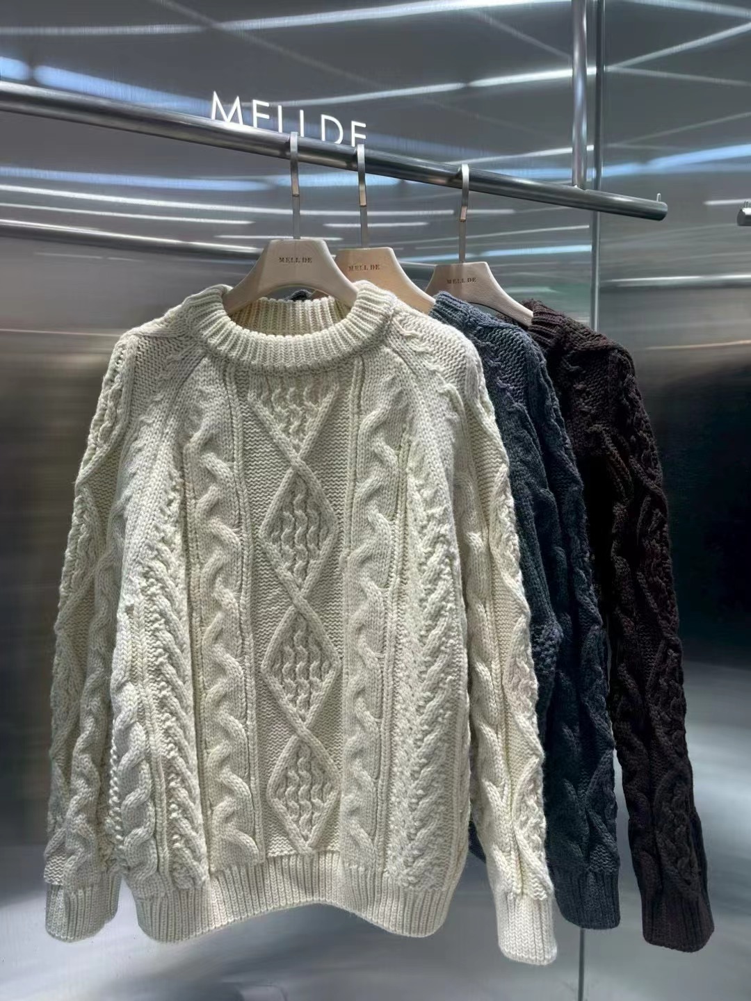 MELLDE東大門㊣實拍女士新品時尚真品熱賣推薦休閑職業毛衣MELLDE毛衣