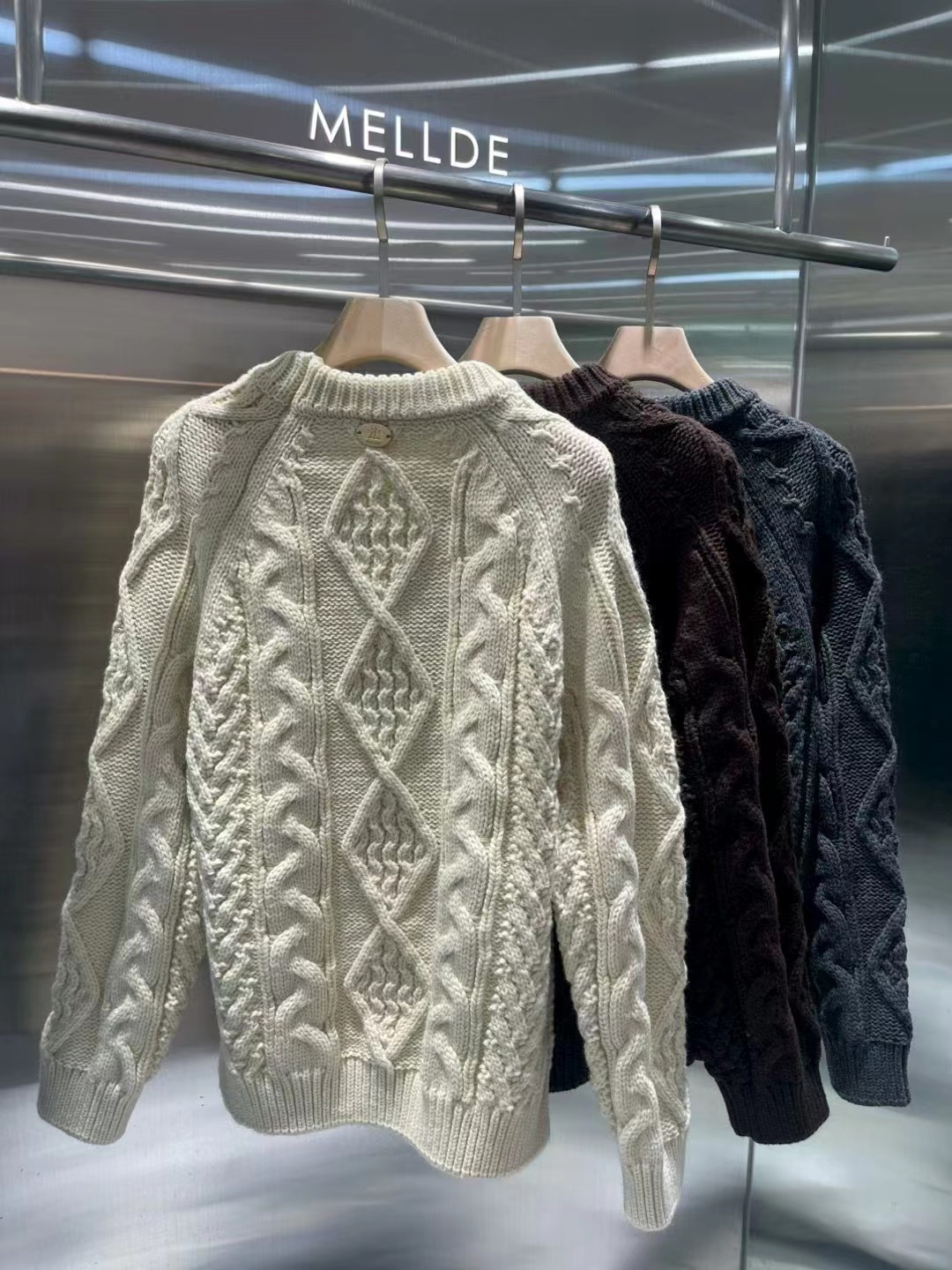 MELLDE東大門㊣實拍女士新品時尚真品熱賣推薦休閑職業毛衣MELLDE毛衣