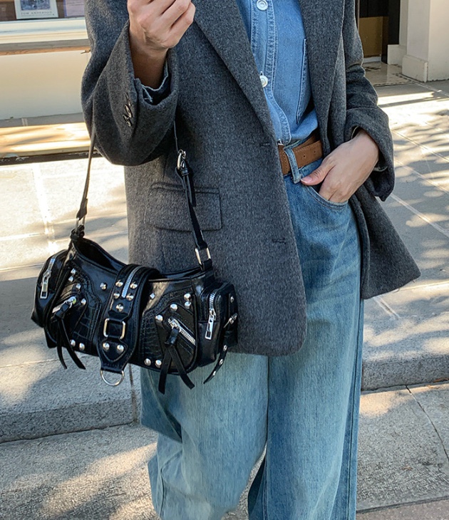 POSH BLUE東大門㊣代購女士新款25秋冬時尚人氣單肩斜跨包POSH BLUE單肩/斜跨包