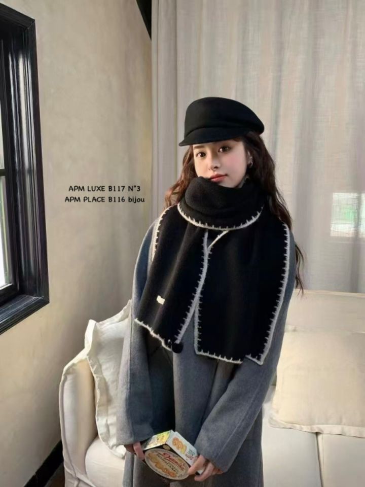 N3韓國直郵㊣女裝新款人氣推薦職業時尚休閑25秋冬圍巾披肩N3圍巾/披肩