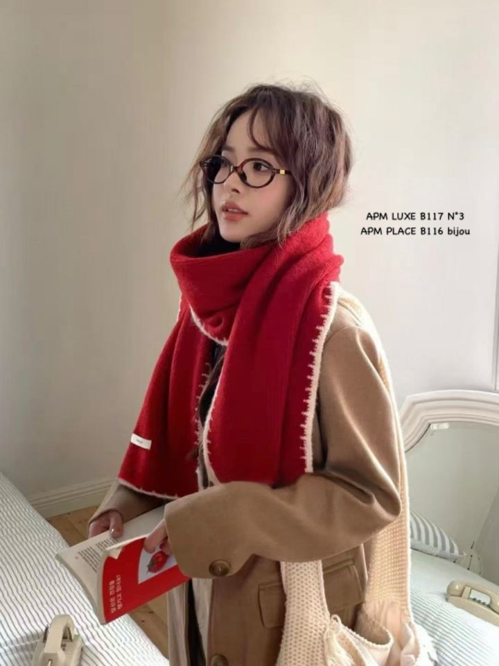 N3韓國直郵㊣女裝新款人氣推薦職業時尚休閑25秋冬圍巾披肩N3圍巾/披肩