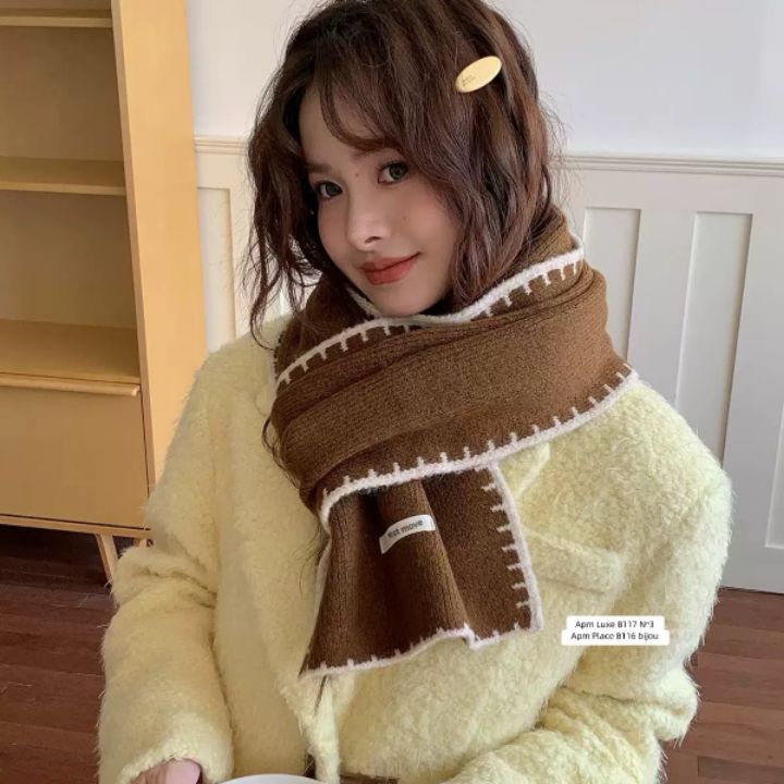 N3韓國直郵㊣女裝新款人氣推薦職業時尚休閑25秋冬圍巾披肩N3圍巾/披肩